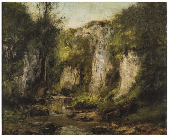 Gustave Courbet, Steilfelsen