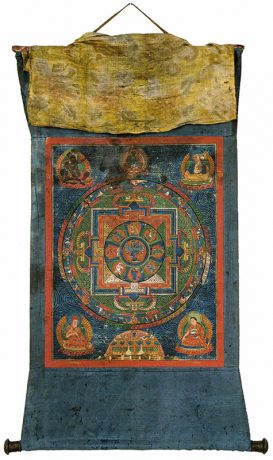Tanka (Rollbild), Mandala des Hevajra, Tibet