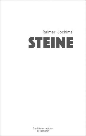 Raimer Jochims STEINE