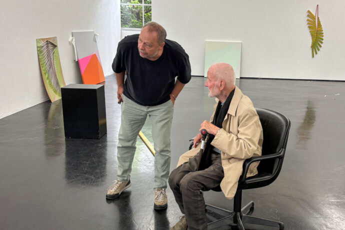 Hängung "Wege von Farbe" - Max Schröder und Raimer Jochims