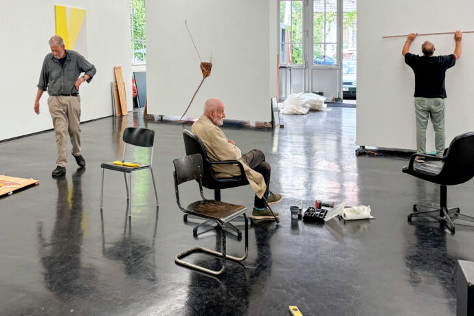 Hängung "Wege von Farbe" -Michael Kolod und Raimer Jochims