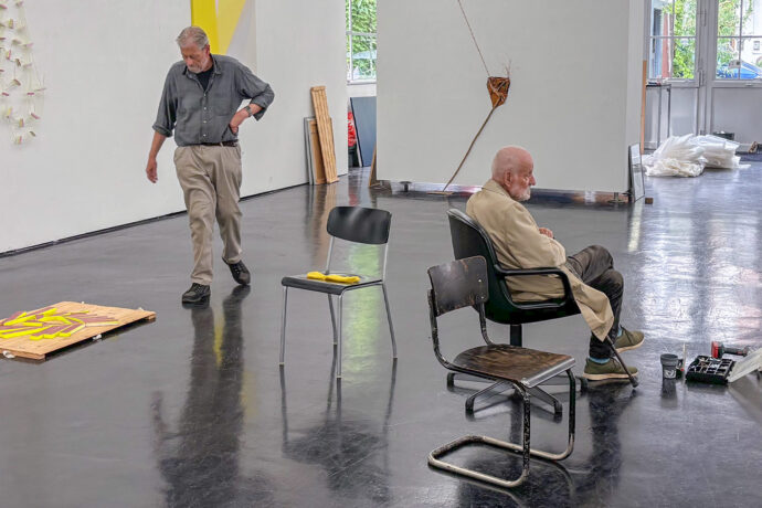 Hängung "Wege von Farbe" - Michael Kolod und Raimer Jochims