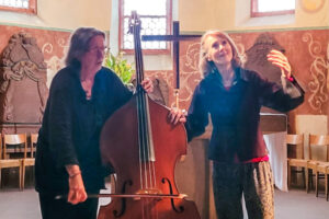 Joëlle Léandre und Lauren Newton in Maintal Hochstadt